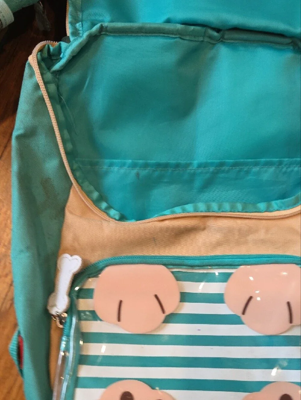 Skip Hop Teal, Brown & Tan Puppy Backpack with Matching Baby Bag Includes Both